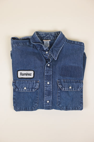 Waist Jeans Shirt -L-