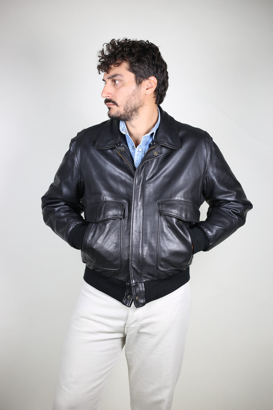 CHEVIGNON LEATHER JACKET XL1