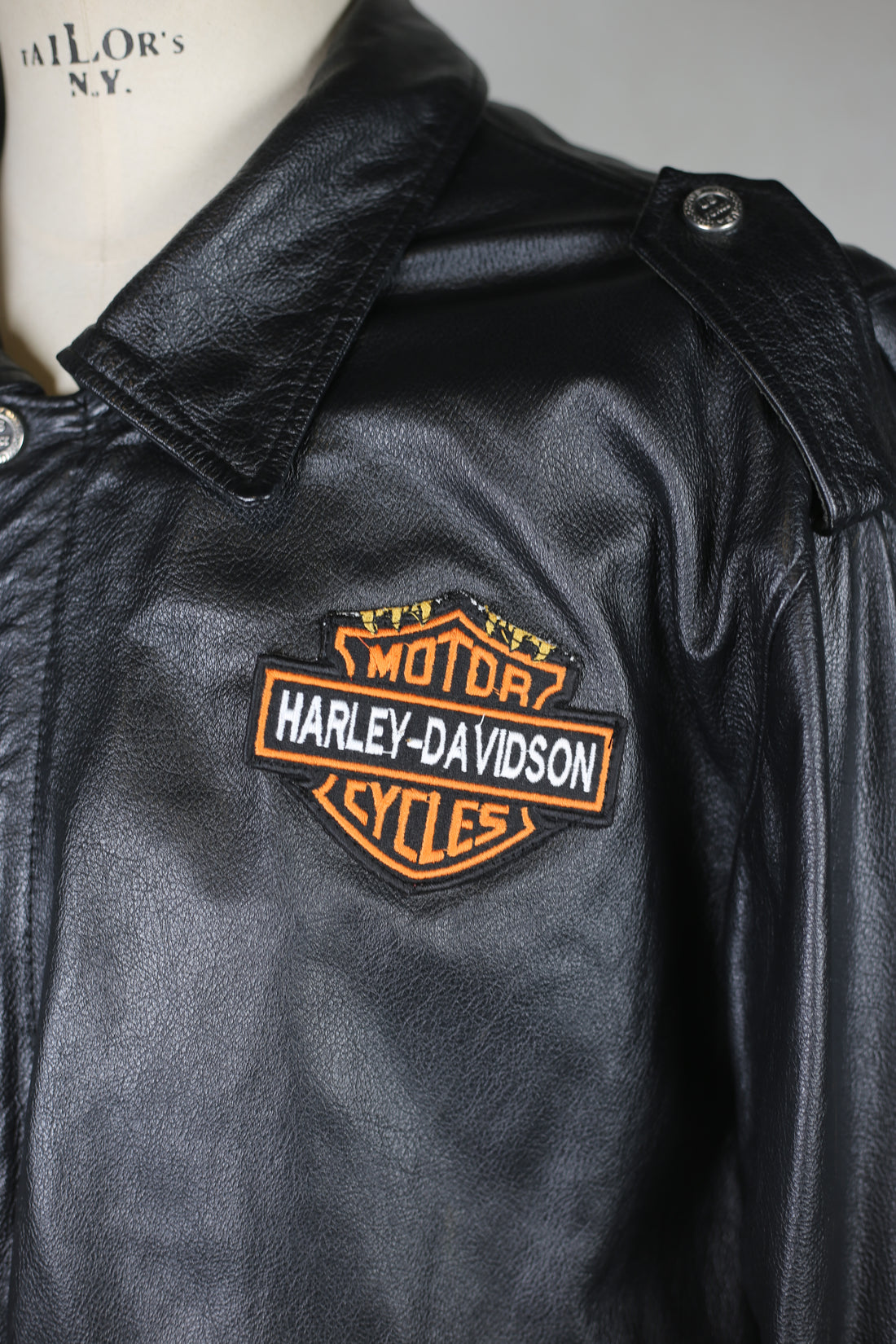 Giacca  in pelle vintage  - XL -