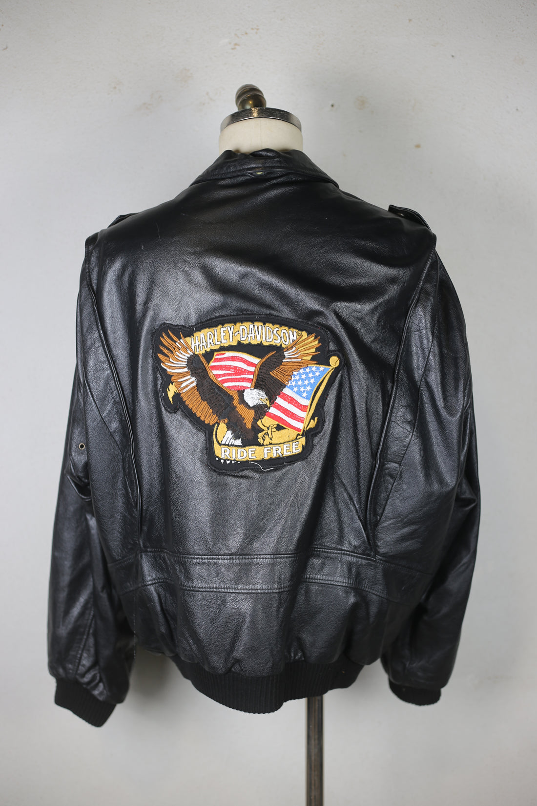 Giacca  in pelle vintage  - XL -