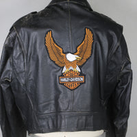 Giacca chiodo  in pelle vintage  - L -