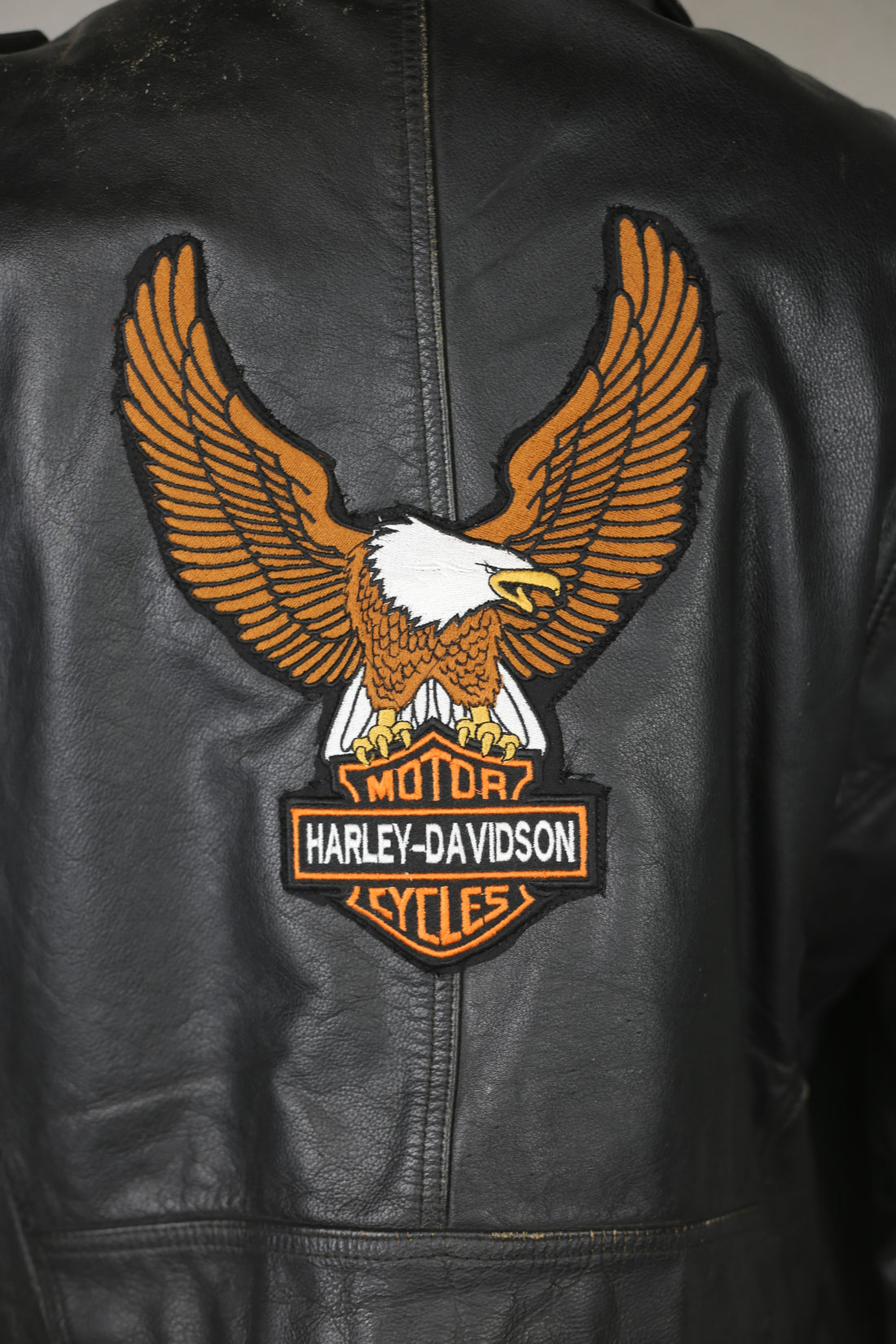 Giacca chiodo  in pelle vintage  - L -