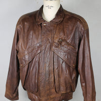 Giacca di pelle mohawks-  M/L -