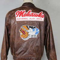 Giacca di pelle mohawks-  M/L -