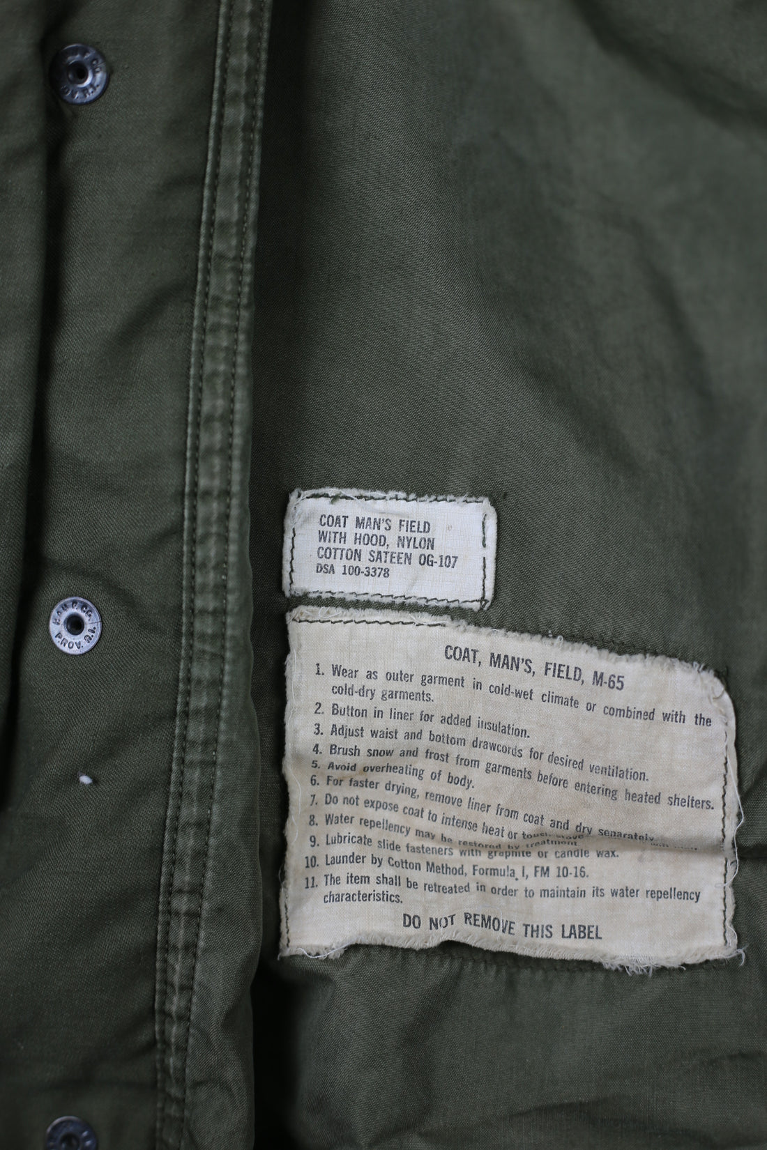 Field Jacket M-65 Us ARMY    - M - ( SMALL REGULAR  )