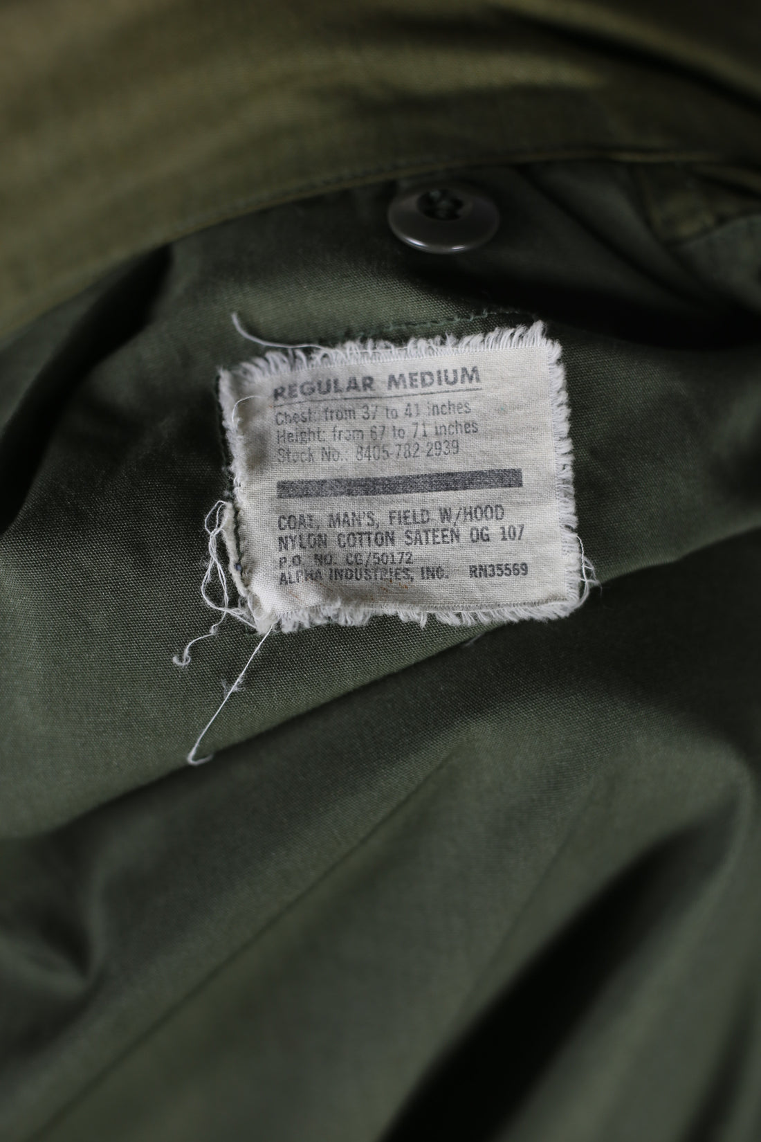 Field Jacket M-65 Us ARMY ALPHA INDUSTRIES   - L - ( MEDIUM REGULAR )