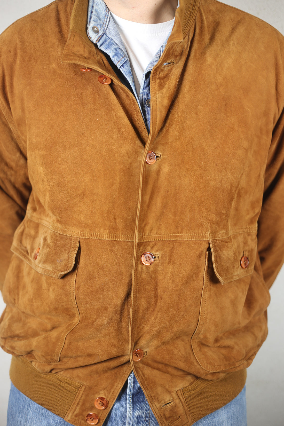 Real leather reindeer jacket - XL it -