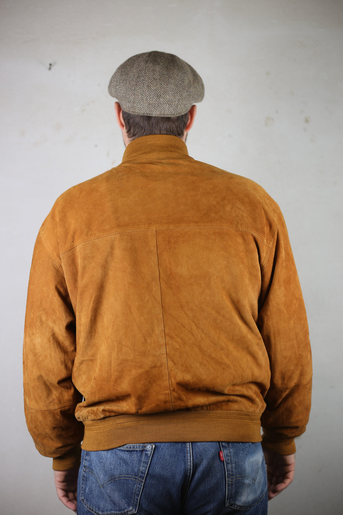 Real leather reindeer jacket - L -