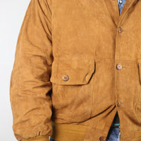 Real leather reindeer jacket - L -