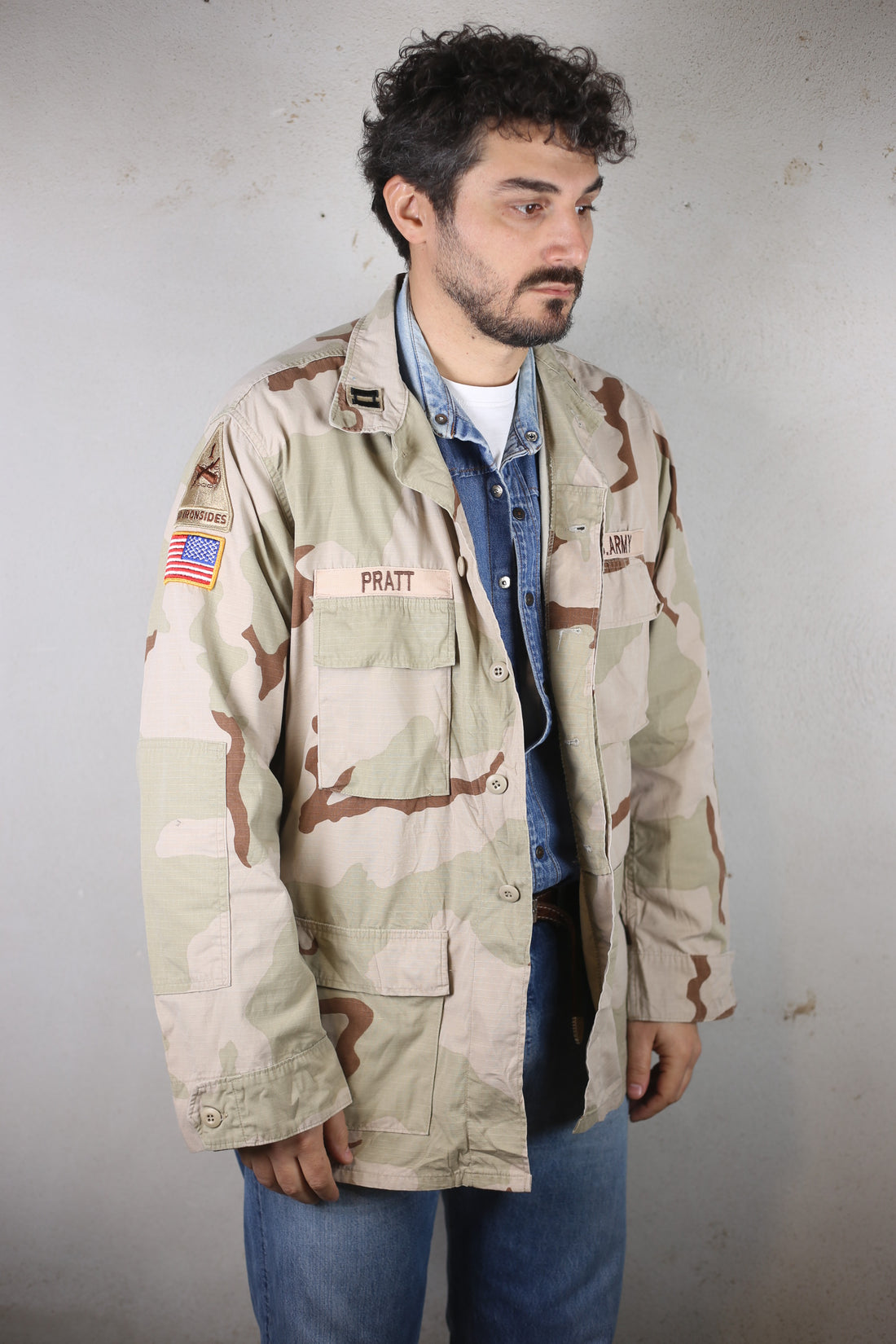 GIACCA DESERT  WOODLAND  Us  ARMY   -  XL - (LARGE LONG)