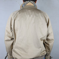 VINTAGE CHECK COTTON HARRINGTON BLOUSON JACKET BURBERRY  -   XL-