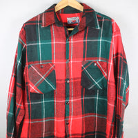 Plaid shirt -XL-