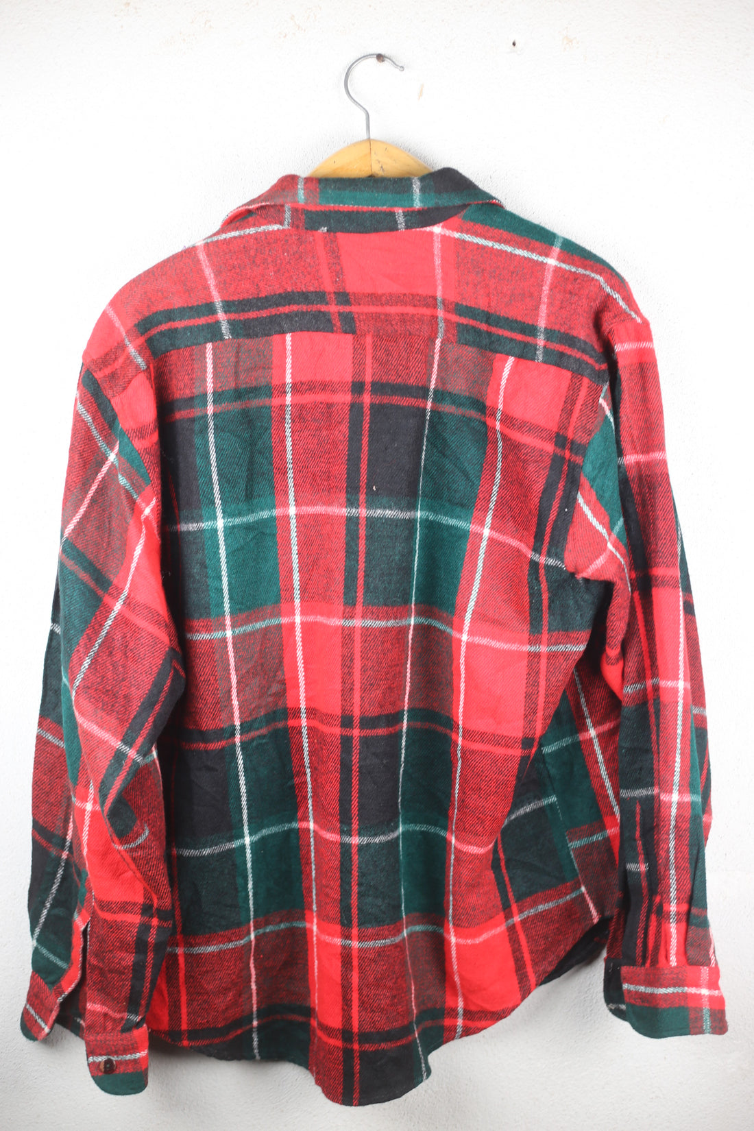 Plaid shirt -XL-
