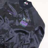 VINTAGE NYLON CALIFORNIA SOFTBALL JACKET MADE IN USA - XL -