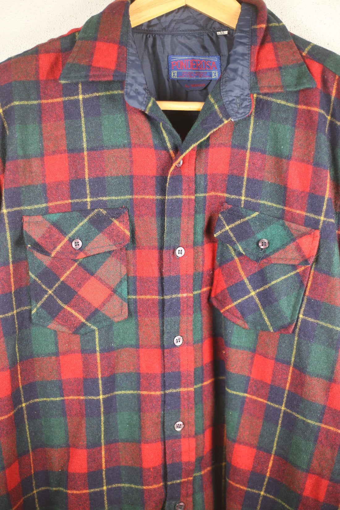 Plaid shirt -XL-