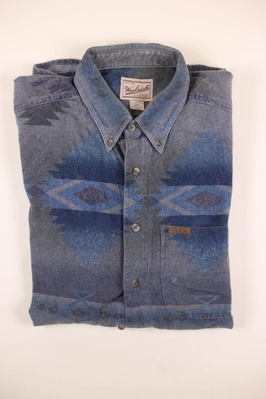 Plaid shirt Wool rich-XXL-