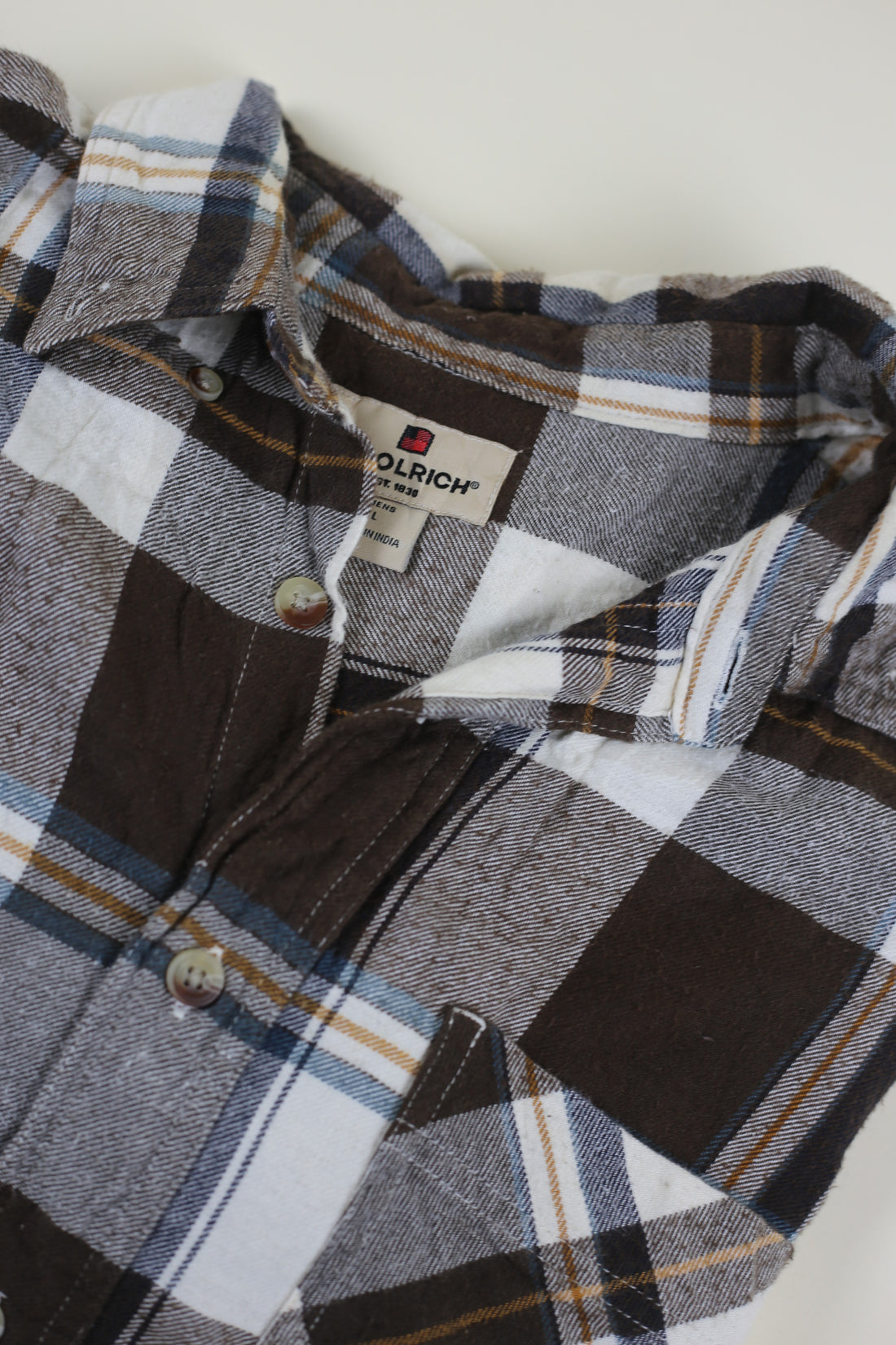 Plaid shirt Wool rich - L-