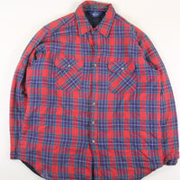 Plaid shirt Wool rich -XL-