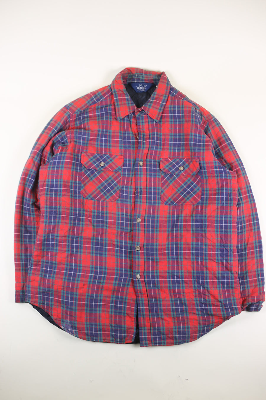 Plaid shirt Wool rich -XL-