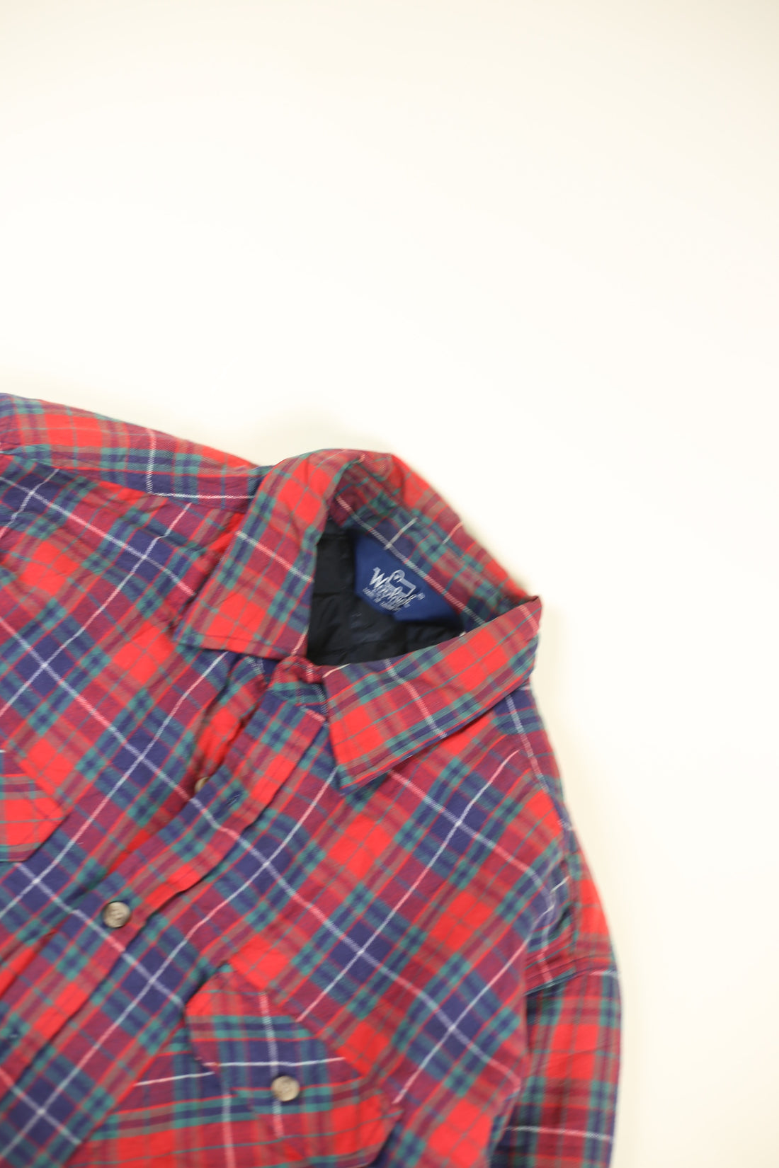 Plaid shirt Wool rich -XL-