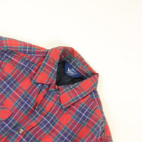 Plaid shirt Wool rich -XL-