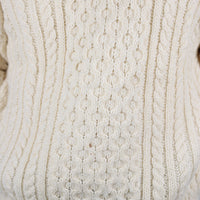 Aran cable sweater - L -