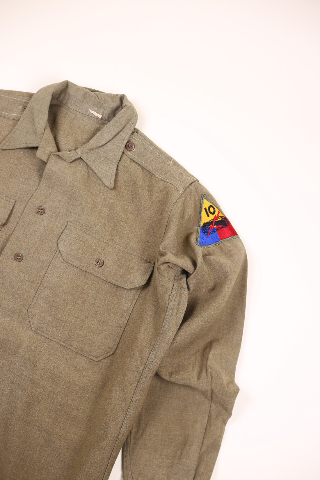 Us Army TANKER wool  Shirt ww2 1940s  - M -