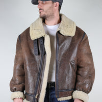 Giacca shearling aviatore b3 Made in Usa - L -