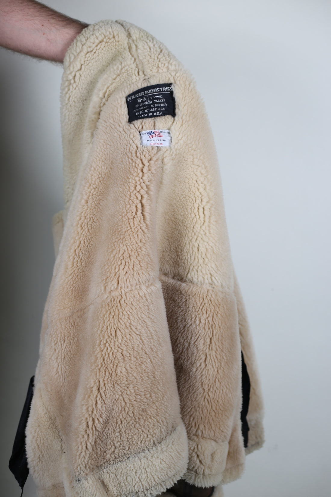 Giacca shearling aviatore b3 Made in Usa - L -