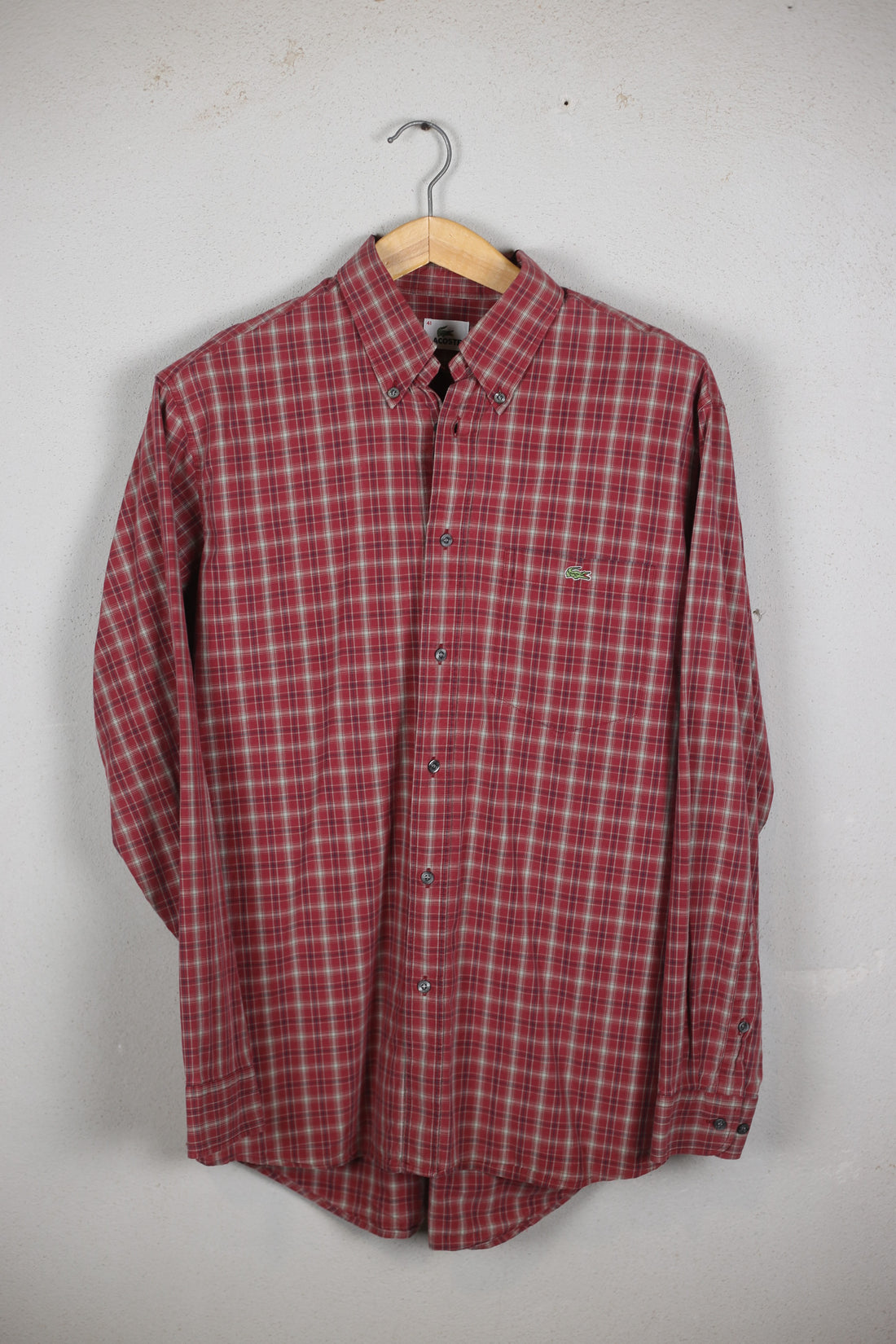 CAMICIA BUTTON DOWN LACOSTE    -  L   -