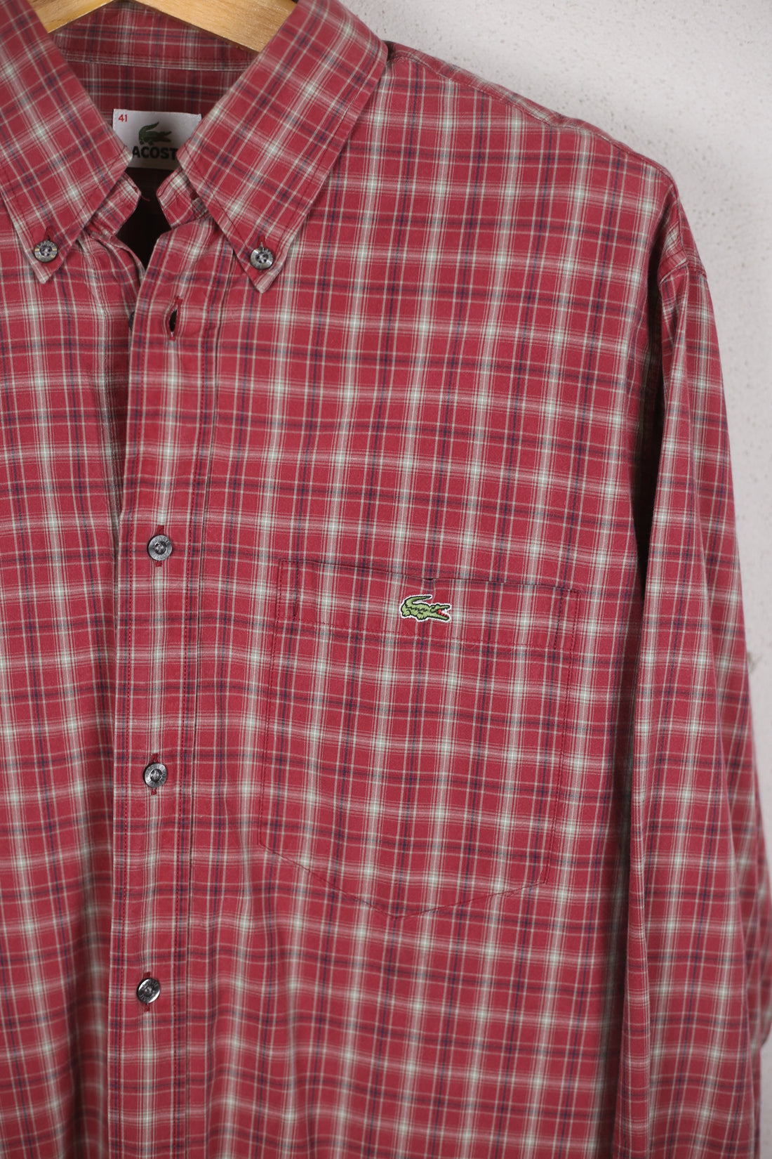 CAMICIA BUTTON DOWN LACOSTE    -  L   -