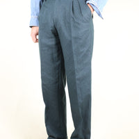 PANTALONE CON PENCE LANA SARTORIALE VINTAGE - W34 -