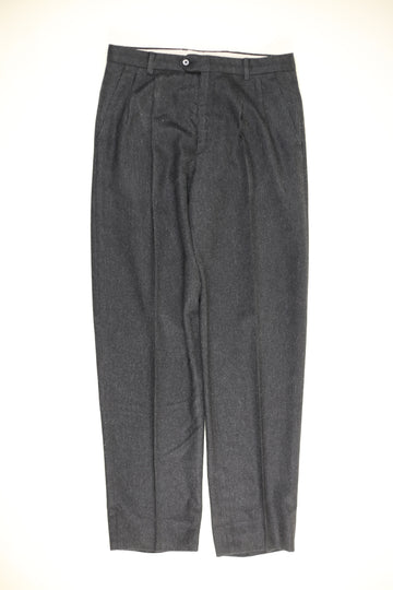 VINTAGE TAILORED WOOL TROUSERS WITH PENCE - W32 -