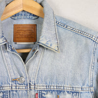 WOMEN'S LEVIS DENIM JACKET - S -