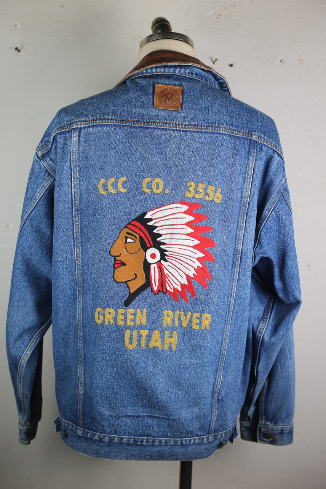 MARLBORO EMBROIDERED DENIM JACKET - XL