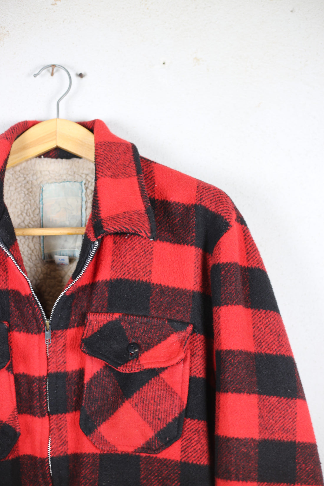 GIACCA  BUFFALO SHEARLING   MADE IN USA   - L -