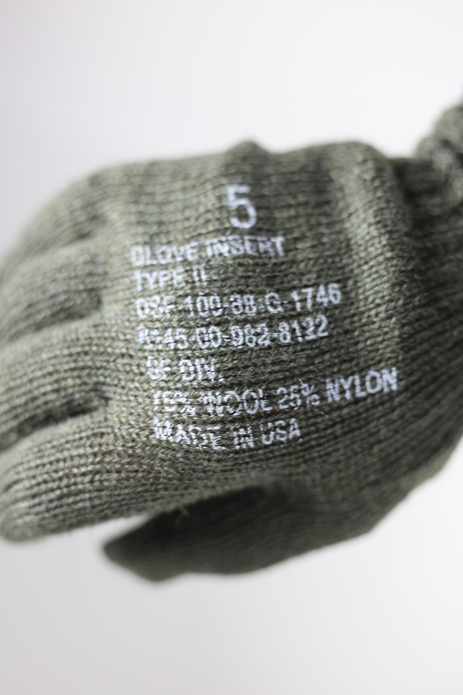 Vintage Deadstock 1980s US Army wool gloves