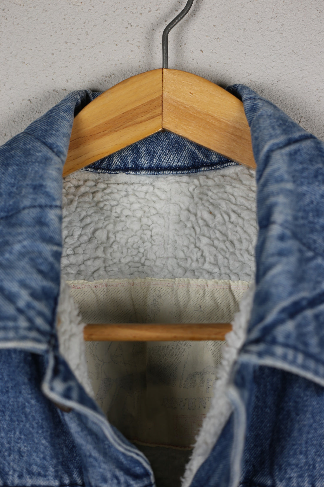 GIACCA DI JEANS SHEARLING   -  L -