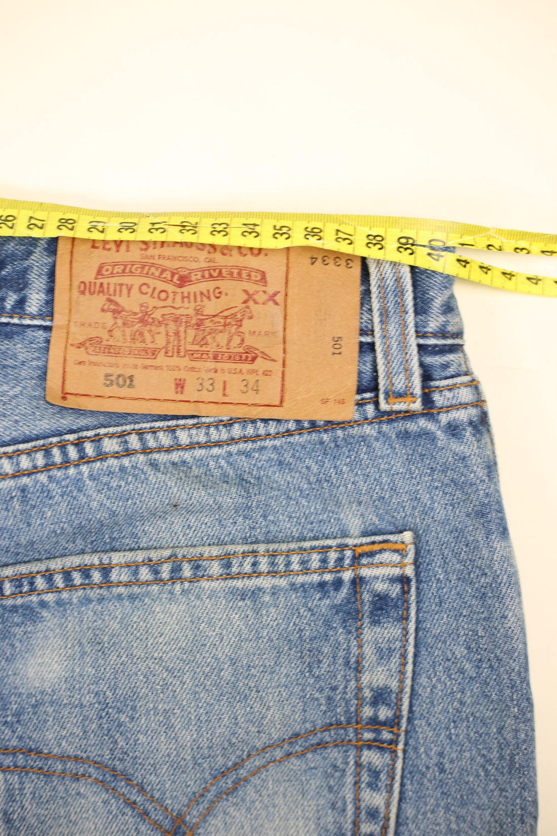 Levis 501 Made in USA W33 bunkerdepot