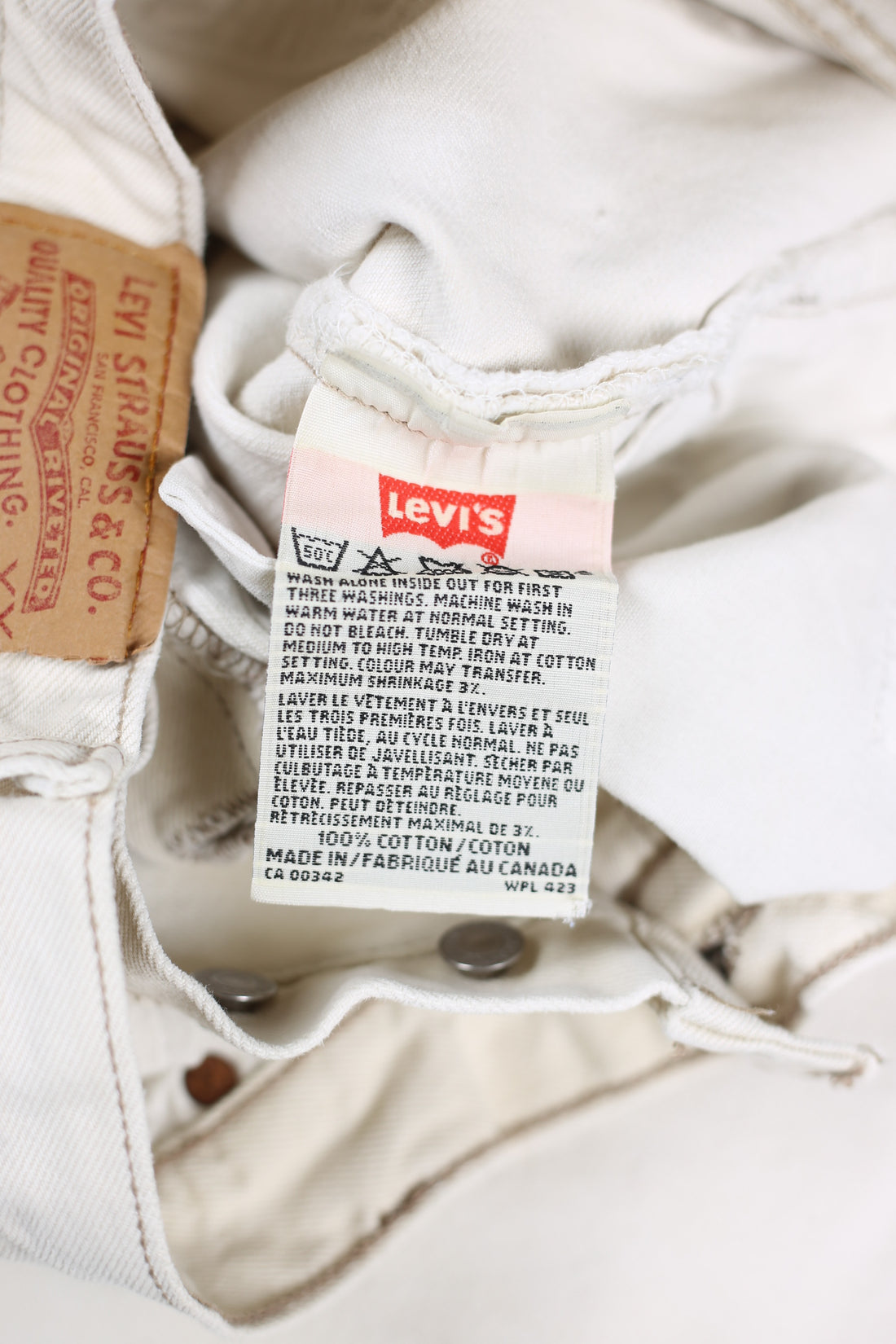Levis 501   MADE IN CANADA  - W34 - 48 it -
