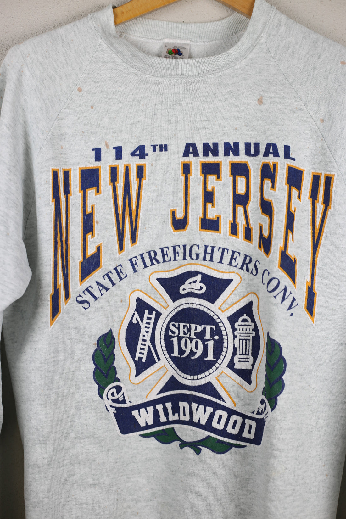 Felpa  NEW JERSEY MADE IN USA -L-