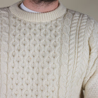 ARAN JUMPER   - L -