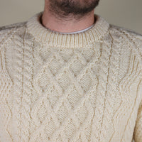 ARAN JUMPER - L -