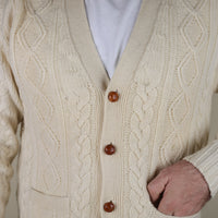 CARDIGAN ARAN - L -