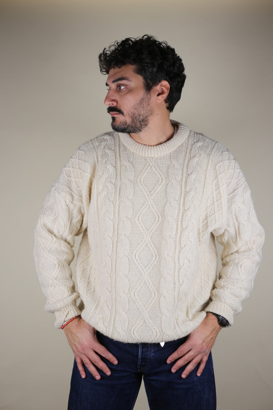 ARAN JUMPER  - XL -