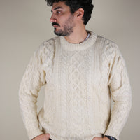 ARAN JUMPER - L -