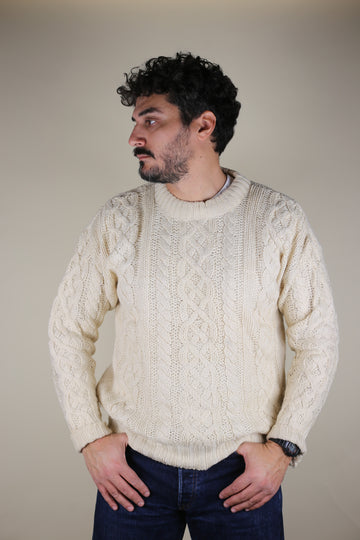 ARAN JUMPER  - L -