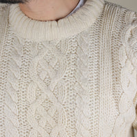 ARAN JUMPER - L -