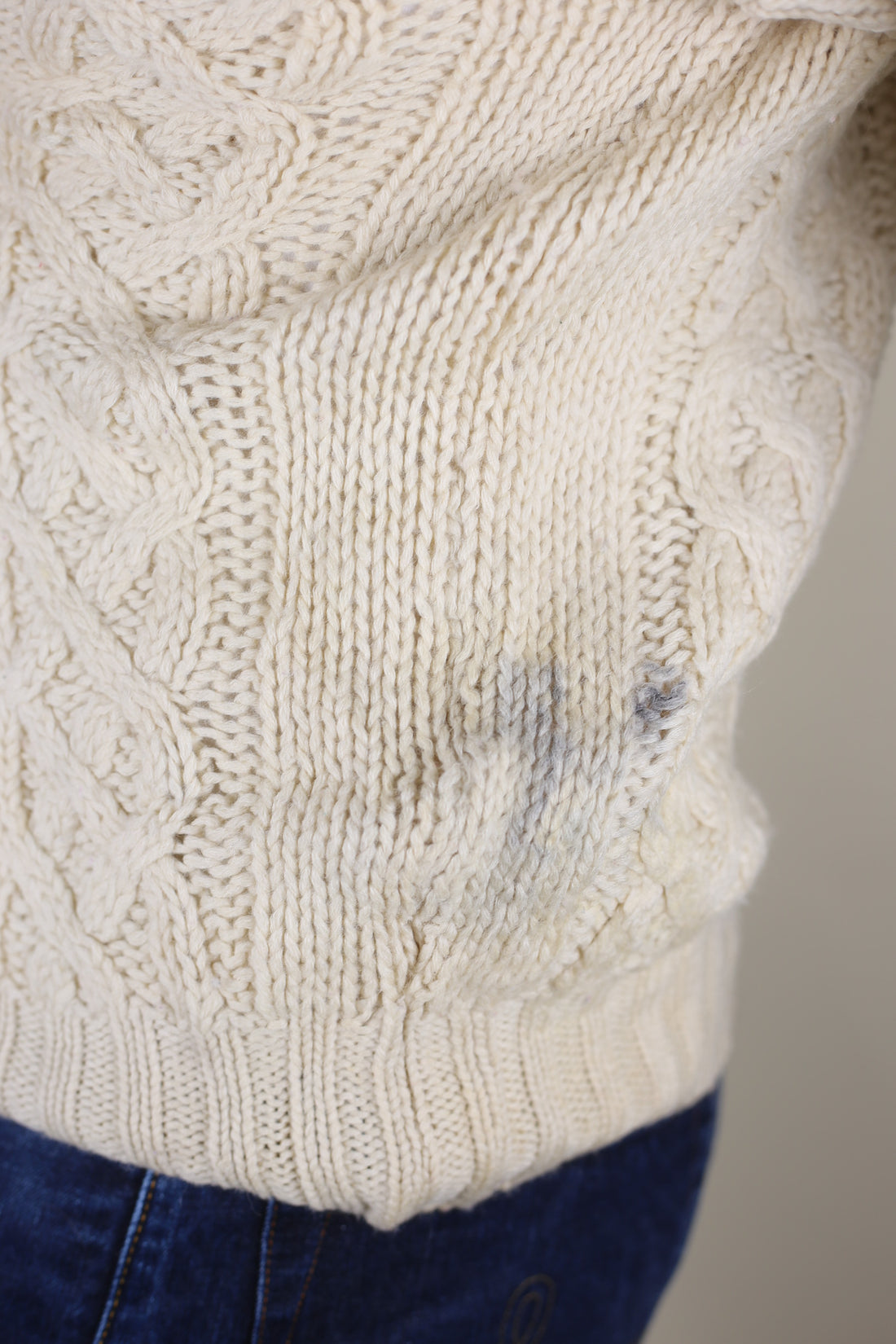 ARAN JUMPER - L -