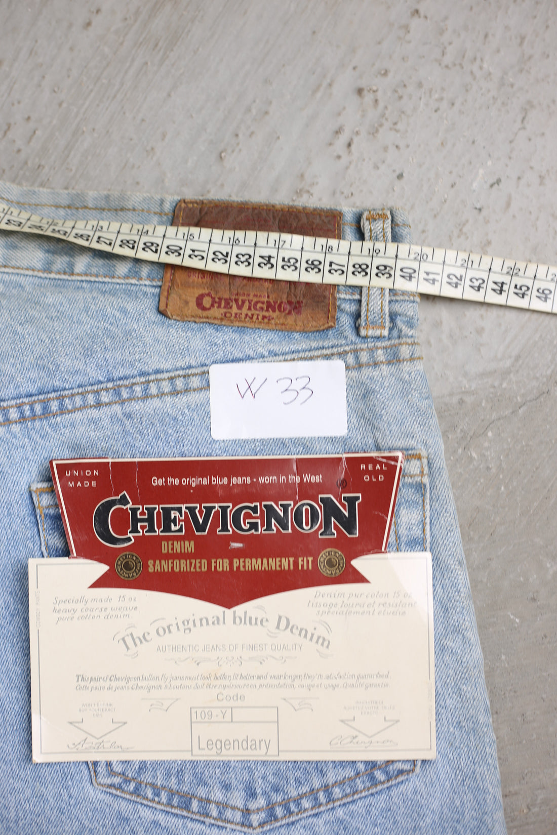 CHEVIGNON DEADSTOCK JEANS
